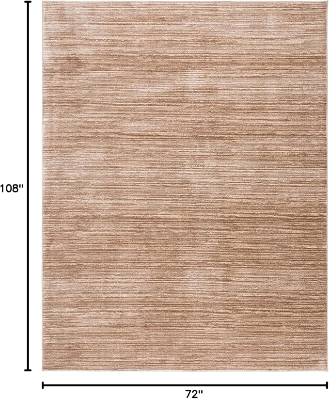 SAFAVIEH Area Rug 6x9 - Vision Collection - Light Brown, Modern Ombre Design, Non-Shedding & Easy to Clean, Ideal for Living Room, Bedroom, Dining Space (VSN606C)