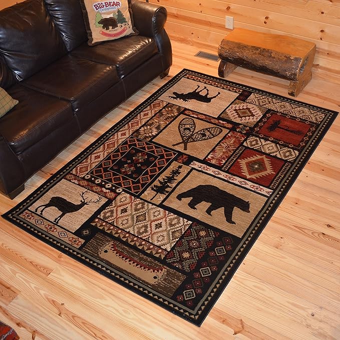 Mayberry Rug Patchwork Area Rug, 2'3"x3'3", Multi