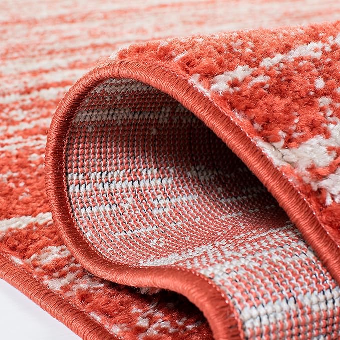 SAFAVIEH Adirondack Collection Runner Rug - 2'2" x 9', Orange & Grey, Modern Ombre Design, Non Shedding & Easy to Clean, Ideal for Hallway, Foyer, Kitchen, Entryway, Bedroom (ADR113P)