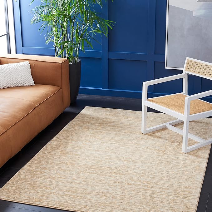 SAFAVIEH Area Rug 3x5 - Vision Collection - Beige, Modern Ombre Design, Non-Shedding & Easy to Clean, Ideal for Foyer, Entryway, Bedroom, Accent Space (VSN606H)