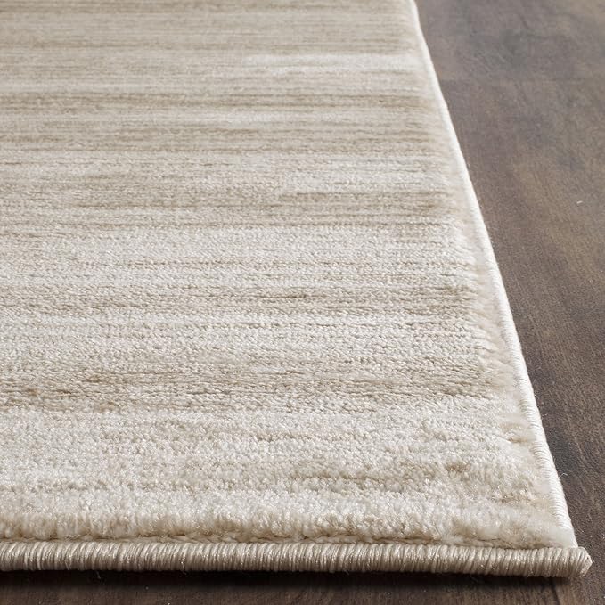 SAFAVIEH Vision Collection Runner Rug - 2'2" x 8', Cream, Modern Ombre Design, Non-Shedding & Easy to Clean, Ideal for Entryway, Foyer, Bedroom, Hallway (VSN606F)