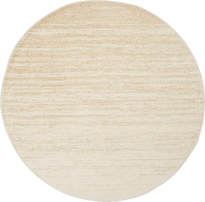 SAFAVIEH Adirondack Collection Area Rug - 5' x 8' Oval, Champagne & Cream, Modern Ombre Design, Non Shedding & Easy to Clean, Ideal for Living Room, Bedroom, Office, Dining Space (ADR113W)