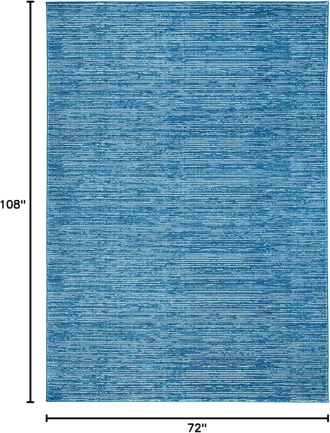 SAFAVIEH Area Rug 6x9 - Vision Collection - Blue, Modern Ombre Design, Non-Shedding & Easy to Clean, Ideal for Living Room, Bedroom, Dining Space (VSN606M)