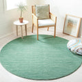 SAFAVIEH Vision Collection Area Rug - 5' Round, Light Green, Modern Ombre Design, Non-Shedding & Easy to Clean, Ideal for Living Room, Bedroom, Dining Space (VSN606X)