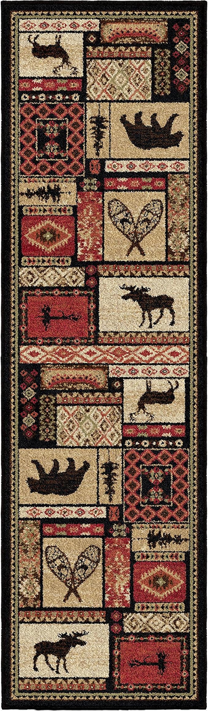 Mayberry Rug Patchwork Area Rug, 2'3"x7'7", Multi