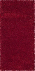 SAFAVIEH Milan Shag Collection Accent Rug - 2' x 4', Red, Solid Design, Non-Shedding & Easy Care, 2-inch Thick Ideal for High Traffic Areas in Entryway, Living Room, Bedroom (SG180-4040)