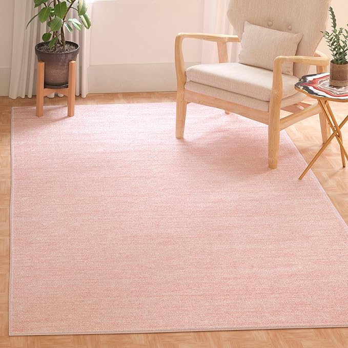 SAFAVIEH Area Rug 3x5 - Vision Collection - Pink, Modern Ombre Design, Non-Shedding & Easy to Clean, Ideal for Foyer, Entryway, Bedroom, Accent Space (VSN606U)