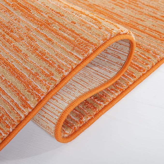 SAFAVIEH Area Rug 10x14 - Vision Collection - Large - Orange, Modern Ombre Design, Non-Shedding & Easy to Clean, Ideal for Living Room, Bedroom, Dining Space (VSN606P)