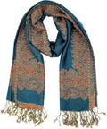 Achillea Big Paisley Pashmina Shawl Wrap for Women – Elegant Scarf for Weddings, Evening Dresses, Festivals & Daily Wear
