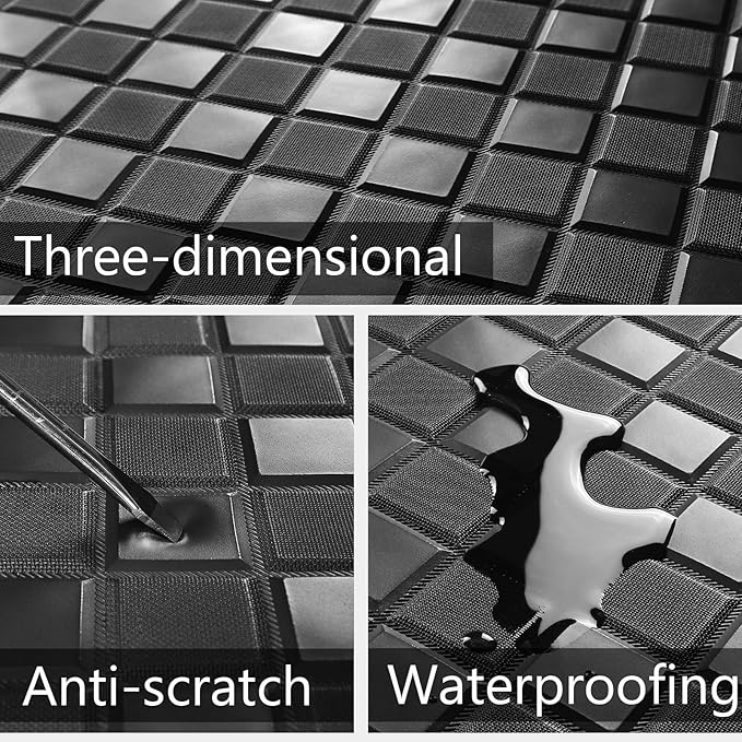 Cargo Mat & Backrest Mats for 2024 2025 Lincoln Nautilus Accessories, All Weather Waterproof Rear Cargo Liner Rear Trunk Liner Back Seat Cover Protector