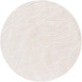 SAFAVIEH Florida Shag Collection Area Rug - 11' Round, Creme & Creme, Striped Design, Plush 1.2-inch Thick, Ideal for High Traffic Areas in Living Room, Bedroom, Dining (SG471-1111-11R)