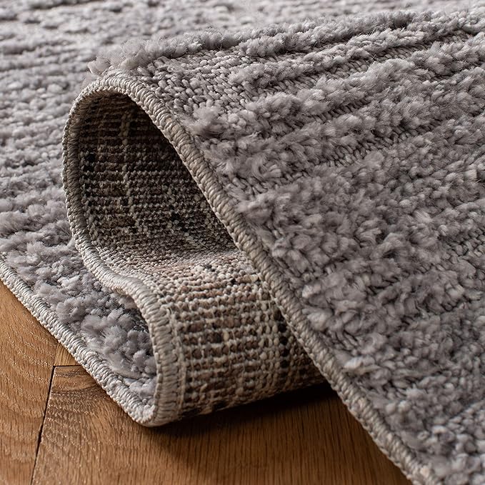SAFAVIEH Marrakech Collection Runner Rug - 2'2" x 8', Grey, Moroccan Boho Tribal Tassel Design, Non-Shedding & Easy Care, Ideal for High Traffic Areas in Living Room, Bedroom (MRK517F)