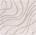 SAFAVIEH Florida Shag Collection Area Rug - 10' Square, Cream & Beige, Non-Shedding & Easy Care, 1.2-inch Thick Ideal for High Traffic Areas in Living Room, Bedroom (SG471-1113)