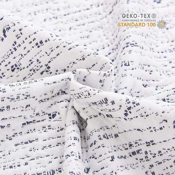 Subrtex Mattress Topper Cover King Size 3 Inch (Only Cover) Mattress Topper Protector Bedding Removable Encasement with Zipper Closure