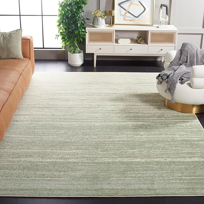 Safavieh Area Rug 11x15 - Adirondack Collection - Large - Sage & Ivory, Modern Ombre Design, Non Shedding & Easy to Clean, Ideal for Living Room, Bedroom, Office, Dining Space (ADR113X)