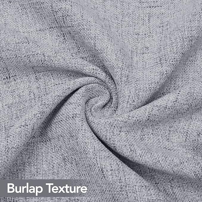 Deconovo 20x20 Pillow Covers, Blank Throw Pillow Cover, Faux Linen Cushion Covers for Bed Sofa Pillow(20 x 20 Inch, Silver Grey, Set of 4, No Pillow Insert)