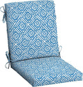 Arden Outdoor Dining Chair Cushion, 20 in x 20 in, Patio Cushion for Patio, Dining, or Rocking Chairs, Sapphire Liberty Mosaic