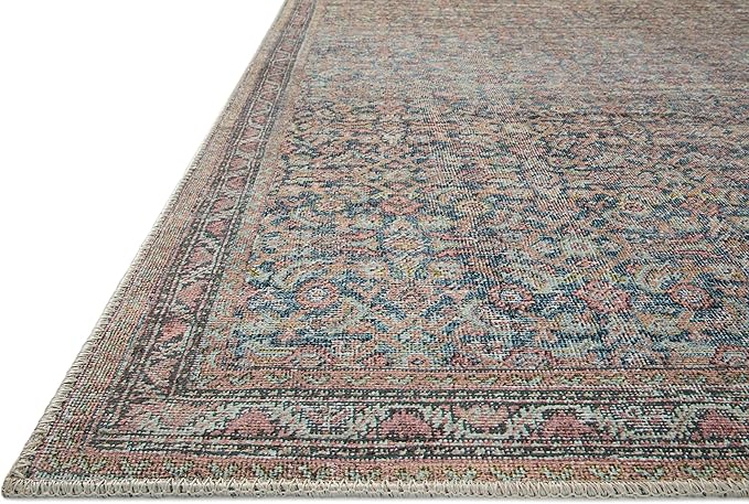 Loloi Adrian Collection ADR-04 Denim/Multi 2'-0" x 5'-0", .19" Thick Accent Rug