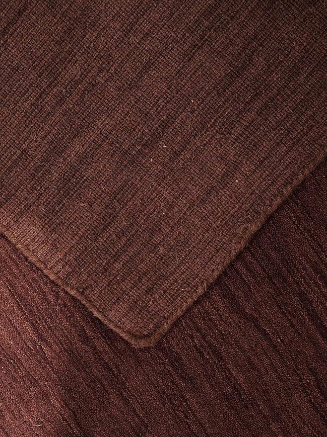 Rugsotic Carpets Hand Knotted Gabbeh Wool 10'x13' Area Rug Solid Purple L00111