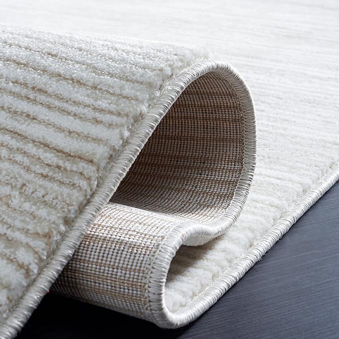 SAFAVIEH Vision Collection Runner Rug - 2'2" x 10', Ivory, Modern Ombre Design, Non-Shedding & Easy to Clean, Ideal for Foyer, Hallway, Bedroom (VSN606J)