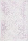 SAFAVIEH Adirondack Collection Accent Rug - 2'6" x 4', Ivory & Lavender, Distressed Vintage Floral Design, Non-Shedding & Easy to Clean, Ideal for Front Door, Kitchen, Entryway, Foyer (ADR109U)