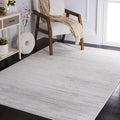 SAFAVIEH Vision Collection Area Rug - 6'7" Square, Ivory & Grey, Modern Ombre Design, Non-Shedding & Easy to Clean, Ideal for Living Room, Bedroom, Dining Space (VSN606K)