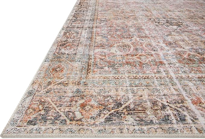 Loloi Adrian Collection ADR-05 Sunset/Charcoal 3'-6" x 5'-6", .19" Thick Accent Rug