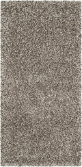 SAFAVIEH Milan Shag Collection Accent Rug - 2' x 4', Grey, Solid Design, Non-Shedding & Easy Care, 2-inch Thick Ideal for High Traffic Areas in Entryway, Living Room, Bedroom (SG180-8080)