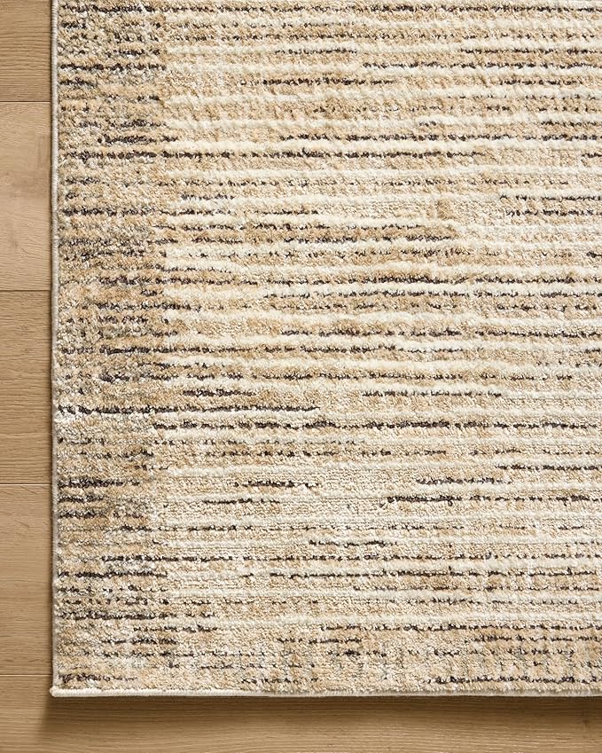 Loloi Jeremiah Brent Bleecker Collection BLE-02 Sand/Charcoal 9'-2" x 13' Area Rug