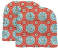 RSH DECOR: Tufted U-Shape Wicker Seat Cushions Set of 2 | 19” x 19” | All-Weather Spun Fabric | Water-Resistant | Outdoor Chair Cushions for Patio Furniture | Watermelon Sundial