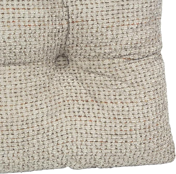 Klear Vu Gripper Overstuffed Universal Non-Slip Dining Chair Cushions for Kitchen Decor or Office Use, U-Shaped Skid-Proof Seat Pad, 17x17 Inches, 2 Count (Pack of 1), Honeycomb Graystone