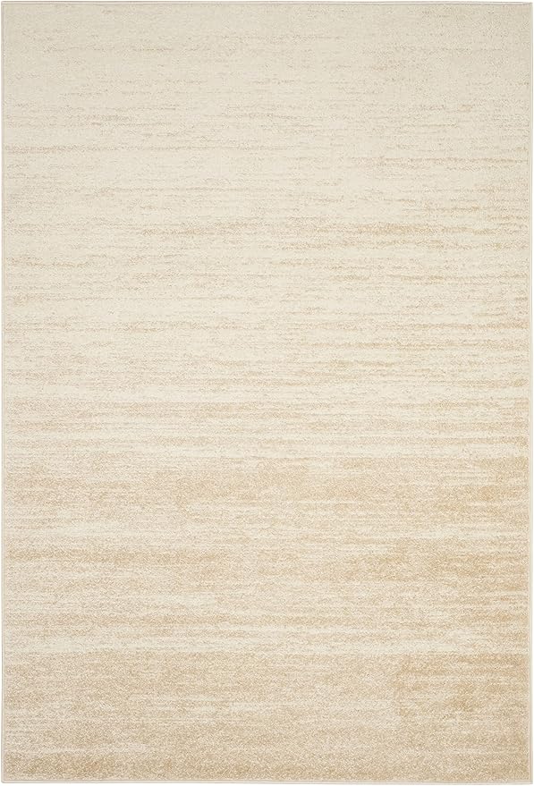 SAFAVIEH Adirondack Collection Area Rug - 5'1" x 7'6", Champagne & Cream, Modern Ombre Design, Non Shedding & Easy to Clean, Ideal for Living Room, Bedroom, Office, Dining Space (ADR113W)