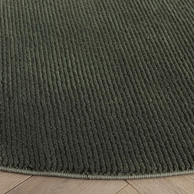 SAFAVIEH Revive Collection Area Rug - 10' Round, Green, Non-Shedding & Easy Cleaning, Ideal for Living Room, Bedroom, Dining Space (REV102Y)