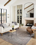 Loloi Adrian Collection ADR-04 Denim/Multi 2'-6" x 9'-6", .19" Thick Runner Rug