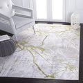 SAFAVIEH Amelia Collection Accent Rug - 3' x 5', Grey & Green, Modern Abstract Design, Non-Shedding & Easy Care, Ideal for High Traffic Areas in Entryway, Living Room, Bedroom (ALA293J)