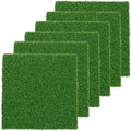 Artificial Grass Mat 12X12 in,0.6 in Thick,FakeTurf Patch Tiles Indoor Outdoor Garden Lawn Patio,Realistic Grass Rug Lawn Landscape Squares for DIY Crafts Miniature Garden