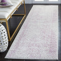 SAFAVIEH Adirondack Collection Runner Rug - 2'6" x 14', Ivory & Lavender, Distressed Vintage Floral Design, Non-Shedding & Easy to Clean, Ideal for Hallway, Foyer, Entryway, Bedroom (ADR109U)