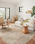 Loloi Adrian Collection ADR-01 Natural/Apricot 8'-6" x 11'-6", .19" Thick Area Rug