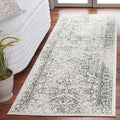 SAFAVIEH Adirondack Collection Runner Rug - 2'6" x 6', Ivory & Dark Green, Distressed Design, Non-Shedding & Easy to Clean, Ideal for Hallway, Foyer, Entryway, Bedroom (ADR109X)