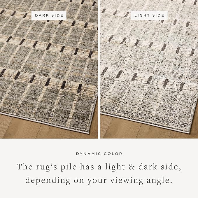 Loloi Jeremiah Brent Bleecker Collection BLE-04 Sage/Granite 2'-7" x 8'-0" Runner Rug