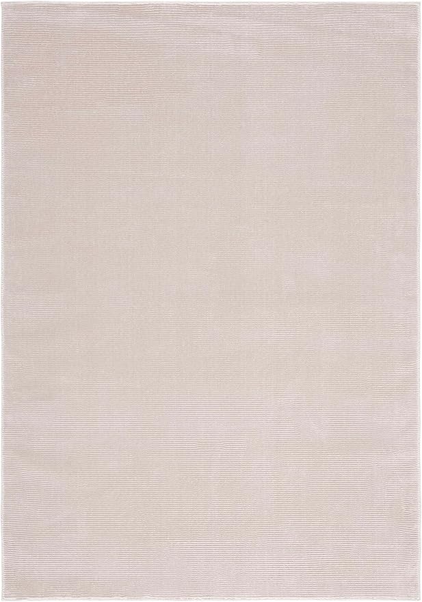 SAFAVIEH Revive Collection Accent Rug - 4' x 6', Beige, Solid Design, Non-Shedding & Easy Care, Ideal for High Traffic Areas in Entryway, Living Room, Bedroom (REV102B)