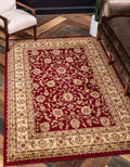 Unique Loom Voyage Collection Traditional Oriental Classic Intricate Design Area Rug (10' 0 x 14' 0 Rectangular, Red/Gold)
