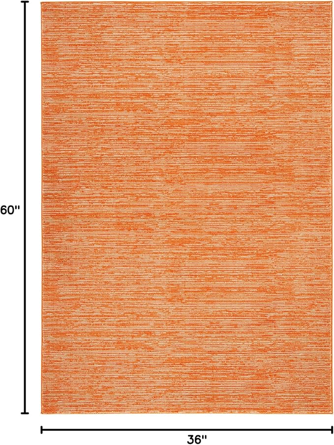 SAFAVIEH Area Rug 3x5 - Vision Collection - Orange, Modern Ombre Design, Non-Shedding & Easy to Clean, Ideal for Foyer, Entryway, Bedroom, Accent Space (VSN606P)