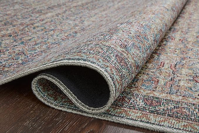 Loloi Adrian Collection ADR-04 Denim/Multi 2'-3" x 3'-9", .19" Thick Accent Rug