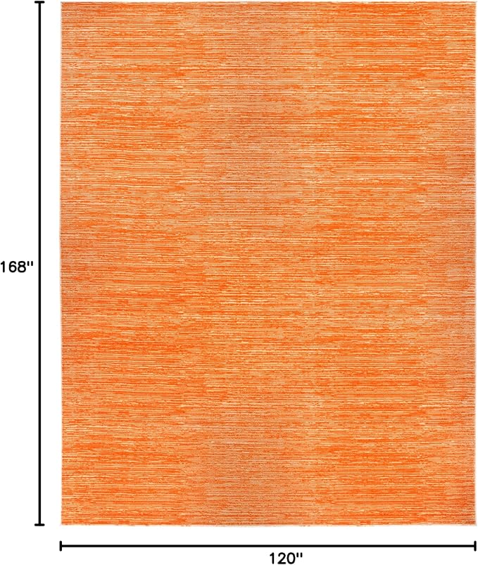 SAFAVIEH Area Rug 10x14 - Vision Collection - Large - Orange, Modern Ombre Design, Non-Shedding & Easy to Clean, Ideal for Living Room, Bedroom, Dining Space (VSN606P)