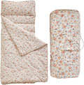 Toddler Nap Mat with Removable Pillow,Ultra Soft Slumber Bags for Girls,Kids Sleeping Bags with Roll Up Design, Perfect for Preschool,Daycare,Kindergarten