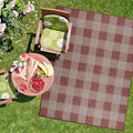 CAMILSON Outdoor Rug - Modern Area Rugs for Indoor and Outdoor Patios, Kitchen and Hallway mats - Easy Cleaning Non Shedding Washable Outside Carpet (8x10, Buffalo - Copper/Grey)