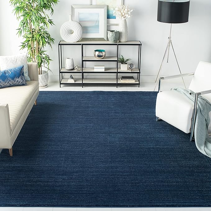 SAFAVIEH Area Rug 10x14 - Vision Collection - Large - Navy, Modern Ombre Design, Non-Shedding & Easy to Clean, Ideal for Living Room, Bedroom, Dining Space (VSN606N)