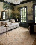 Loloi Chris Loves Julia Palma Collection PLM-11 Natural/Multi 7'-10" x 10' Fringe Area Rug Vintage Style Boho Living Room Bedroom Carpet