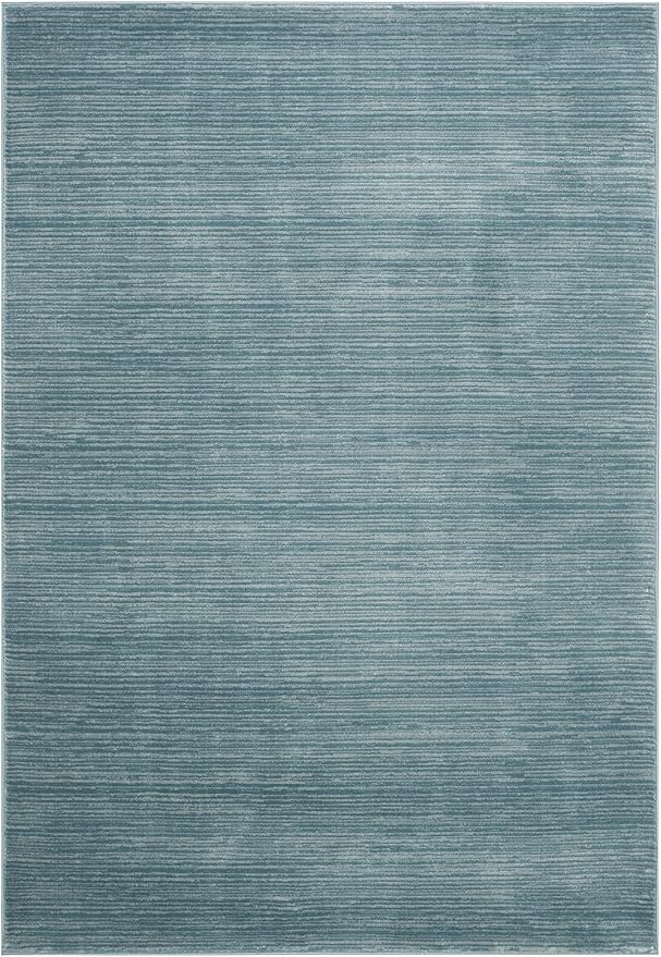 SAFAVIEH Vision Collection Area Rug - 5'1" x 7'6", Aqua, Modern Ombre Design, Non-Shedding & Easy to Clean, Ideal for Living Room, Bedroom, Dining Space (VSN606B)